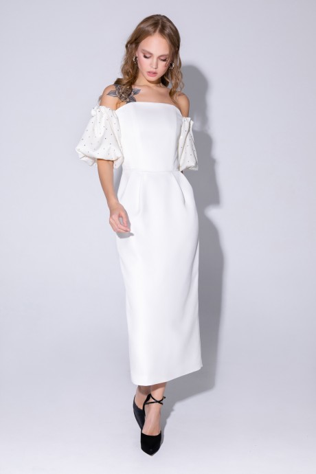 Вечернее платье PiRS 4311 молочный размер 40-52 #2