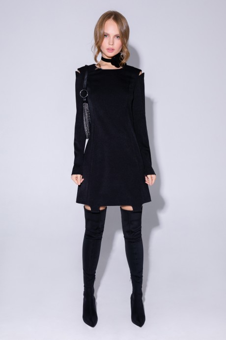 Платье PiRS 4435 черный размер 40-52 #3