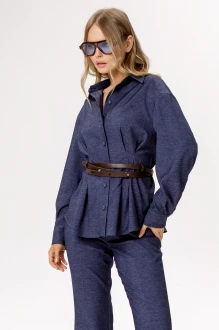 Рубашка PiRS 6568 синий