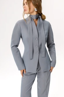 Жакет (пиджак) PiRS 6291 серо-голубой