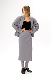 Юбка PiRS 6528 серый
