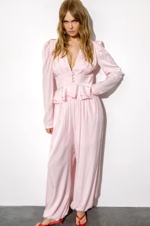 Брючный костюм PiRS 6711 двойка розовый