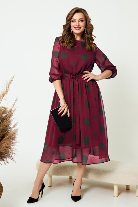 Вечернее платье AGATTI 5006-1 винный размер 48-54 #1