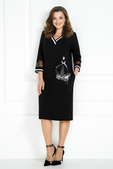 Платье AGATTI 5008-1 черный размер 48-56 #1