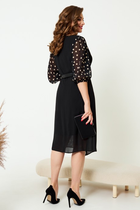 Платье AGATTI 5071 черный/горошек размер 48-56 #3