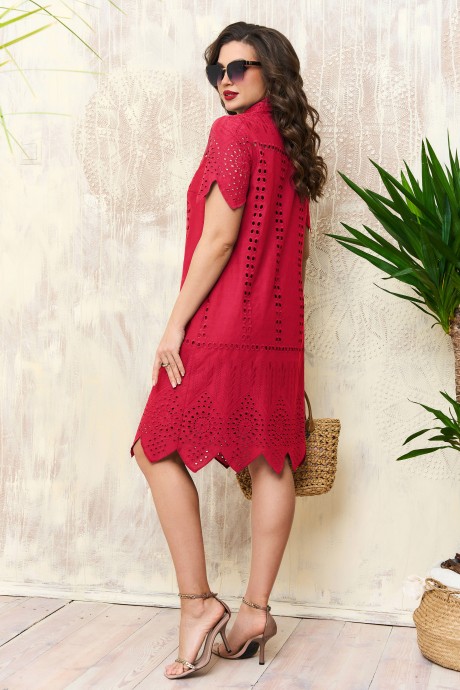 Платье AGATTI 5120-1 красный размер 46-54 #3