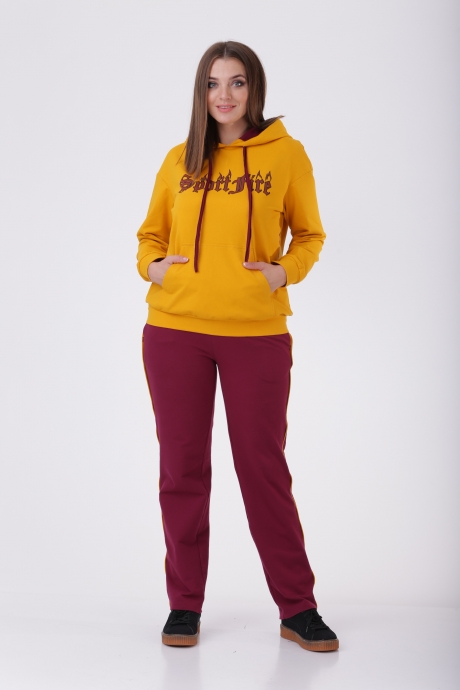 MALI 744 жёлтый/бордо #2