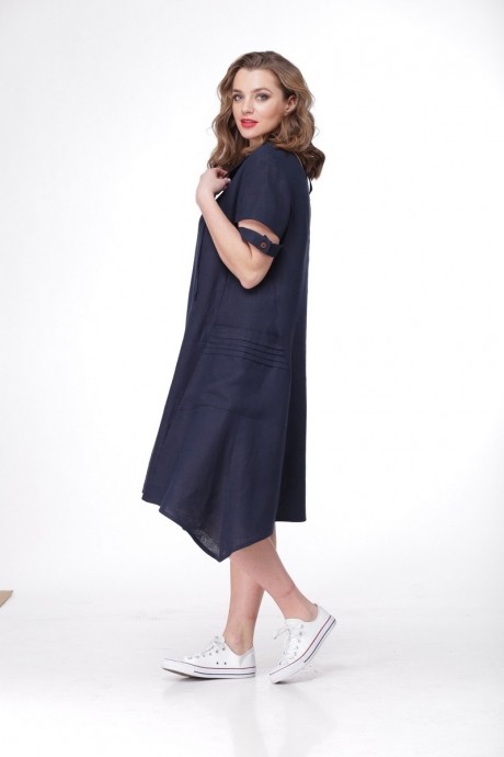 Платье MALI 470 тёмно-синий размер 44-58 #3