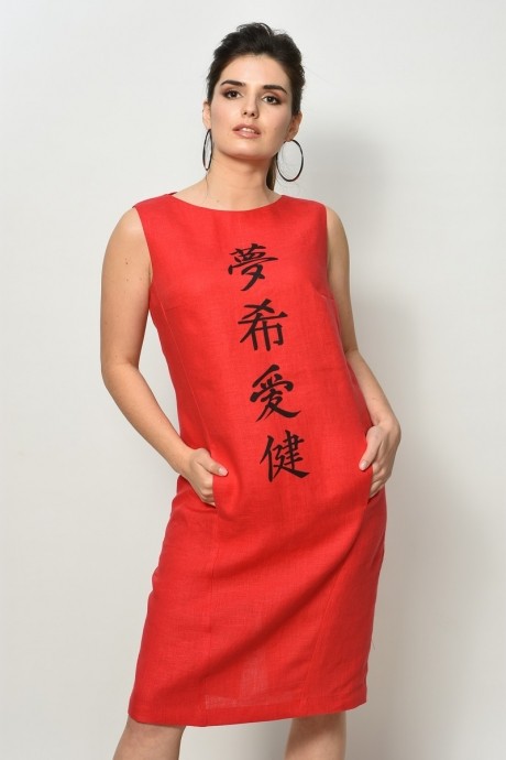 Платье MALI 481 красный размер 44-52 #3