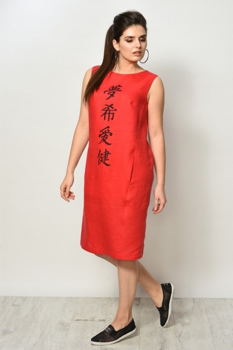 Платье MALI 481 красный размер 44-52 #4