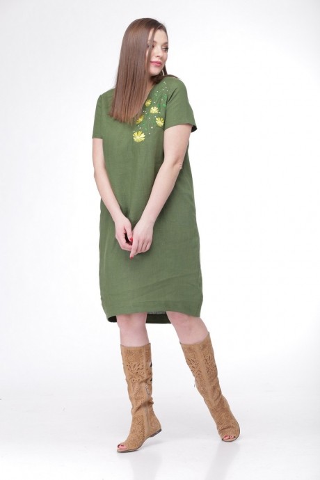 Платье MALI 486 зелёный размер 48-58 #2