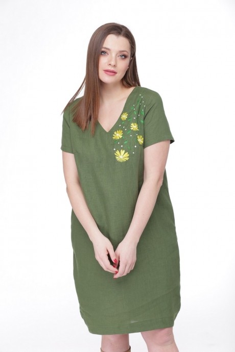 Платье MALI 486 зелёный размер 48-58 #4