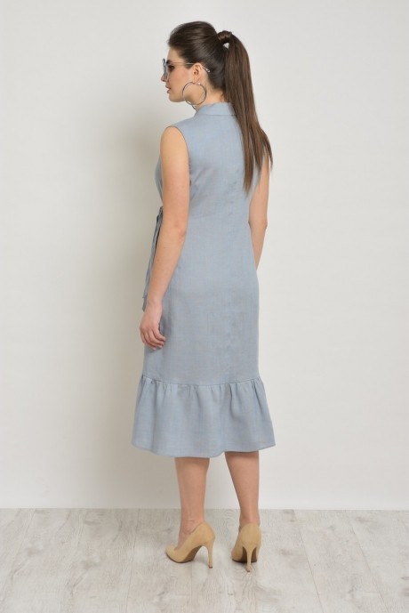Платье MALI 497 серо-голубой размер 46-52 #5