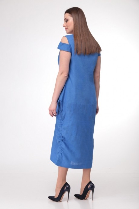 Платье MALI 478 голубой размер 48-58 #5