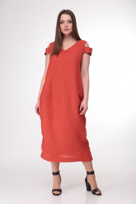 Платье MALI 478 терракот размер 48-58 #2
