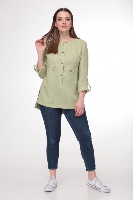 Блузка, туника, рубашка MALI 614 мятный размер 48-58 #2