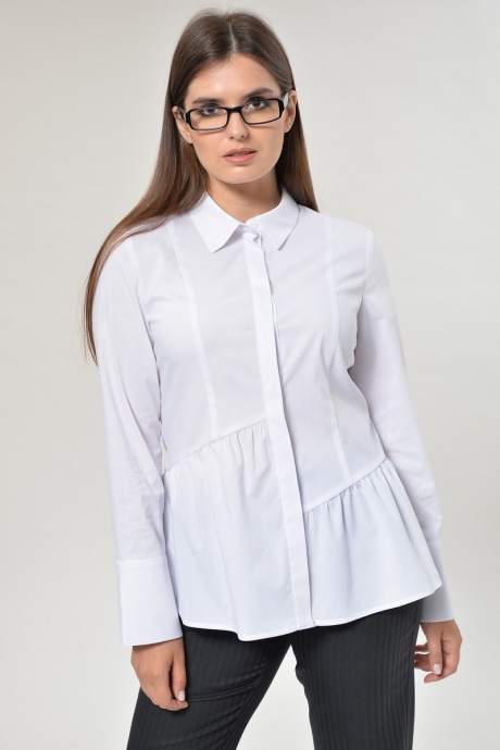 Блузка MALI 619 белый размер 46-52 #3