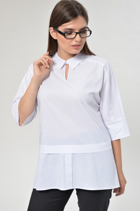 Блузка MALI 624 белый размер 48-60 #1