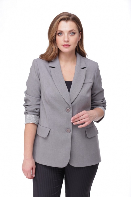 Жакет (пиджак) MALI 106 серый размер 48-54 #1