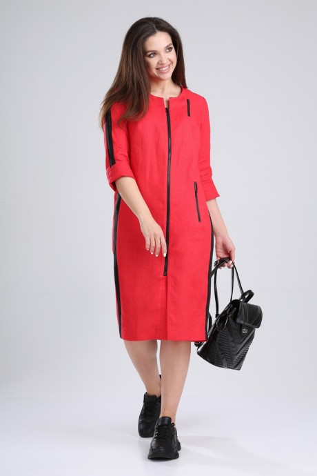 Платье MALI 419-008 красный размер 44-60 #6