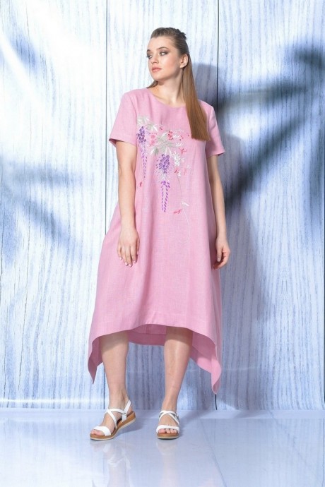 Платье MALI 419-017 розовый размер 48-58 #1