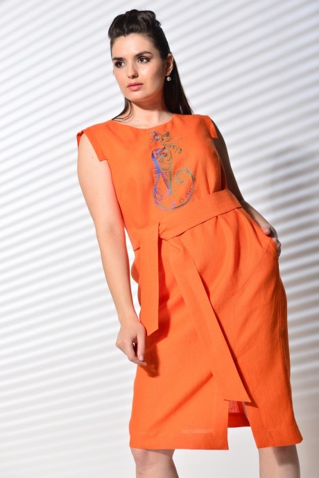 Платье MALI 420-054 оранжевый размер 48-54 #2