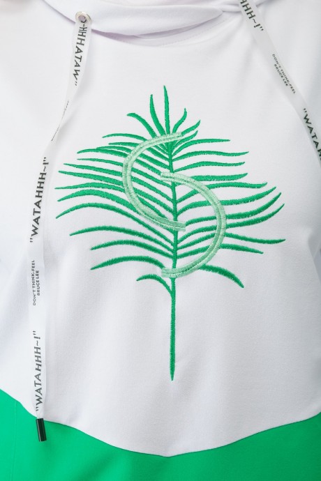 Спортивный костюм MALI 720-095 белый+зеленый размер 48-58 #9