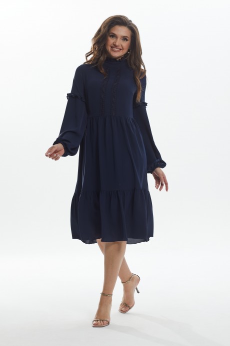 Платье MALI 420-088 синий размер 46-56 #1