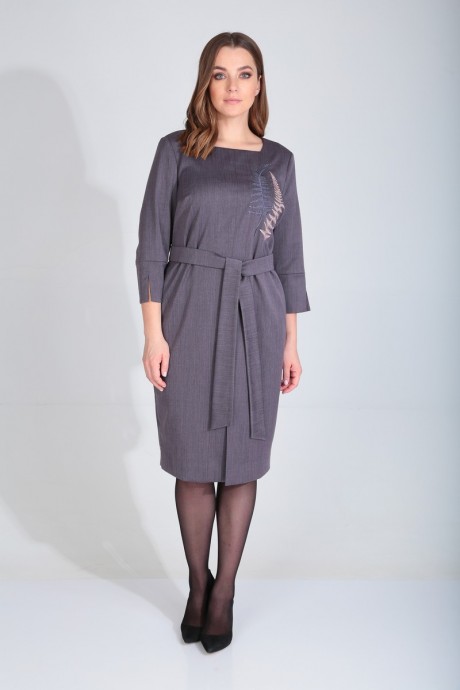 Платье MALI 420-099 П серо-фиолетовый размер 50-56 #1