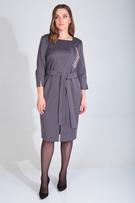 Платье MALI 420-099 П серо-фиолетовый размер 50-56 #2