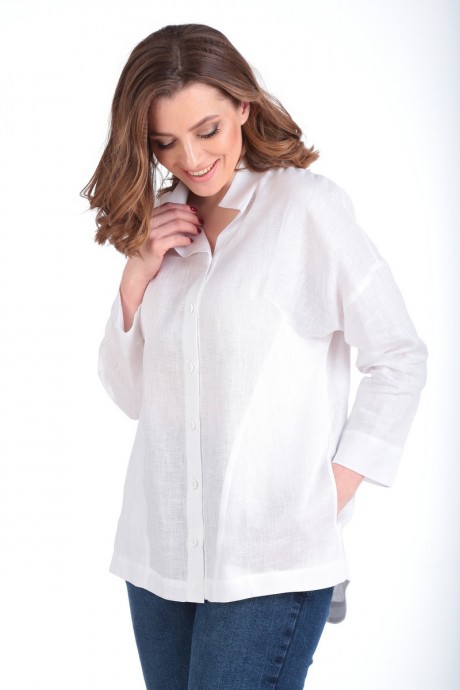 Блузка MALI 620-060 белый размер 46-56 #3