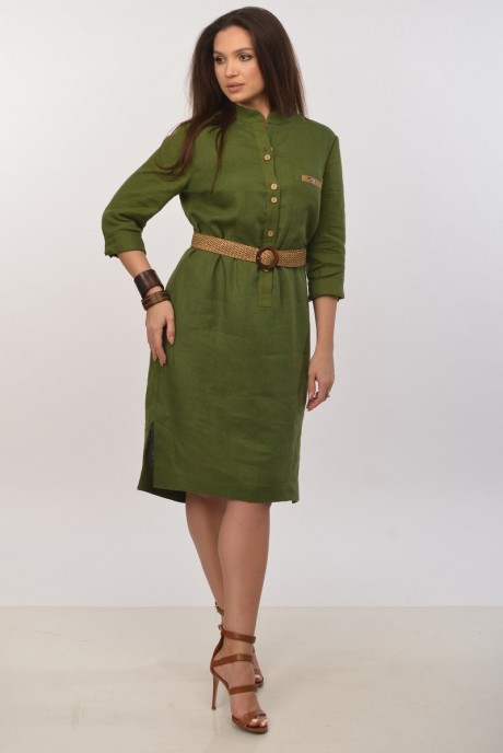 Платье MALI 421-018 зелёный размер 48-58 #3