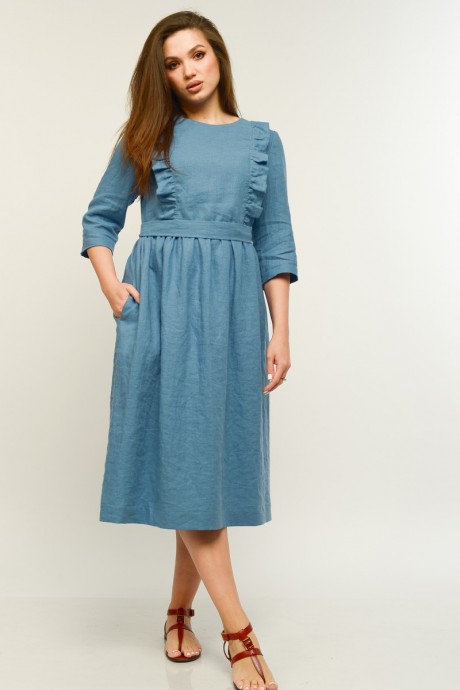 Платье MALI 421-041 голубой размер 46-50 #1