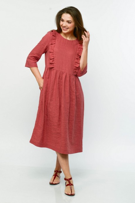 Платье MALI 421-041 розовый размер 46-50 #5