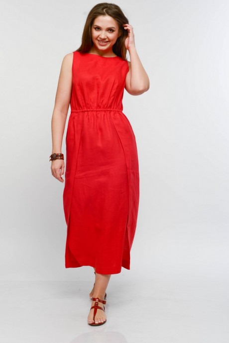Платье MALI 421-054 красный размер 46-54 #3