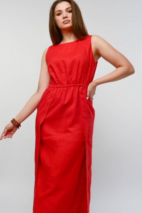 Платье MALI 421-054 красный размер 46-54 #4
