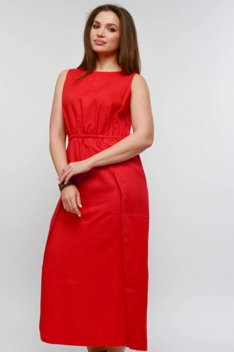 Платье MALI 421-054 красный размер 46-54 #6