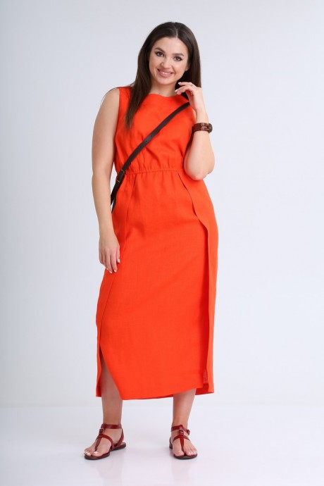 Платье MALI 421-054 оранжевый размер 46-54 #2