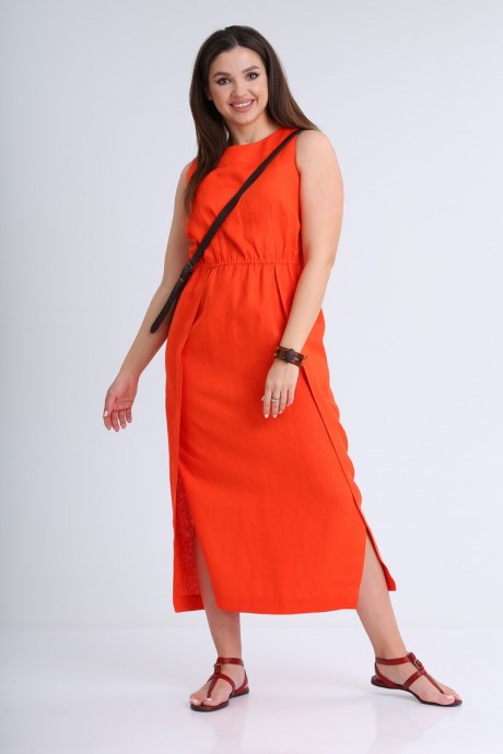 Платье MALI 421-054 оранжевый размер 46-54 #3