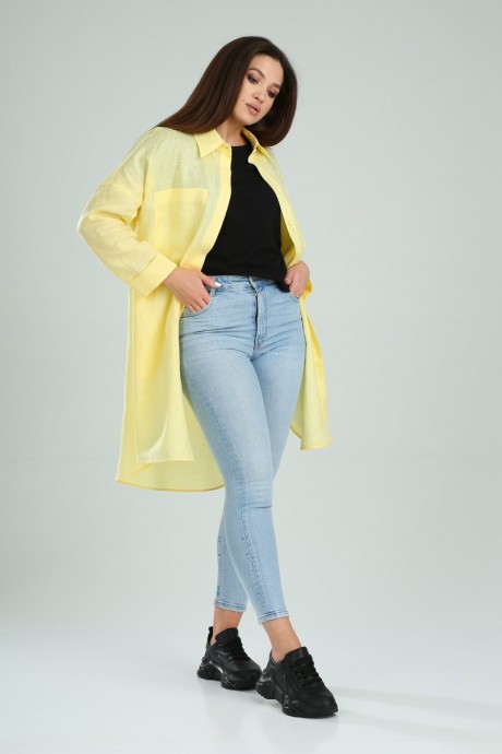 Блузка MALI 621-004 жёлтый размер 48-58 #3