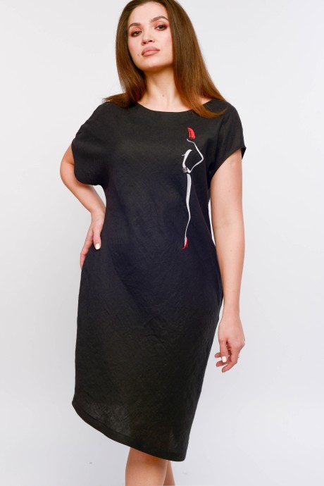 Платье MALI 421-048 чёрный размер 48-58 #3