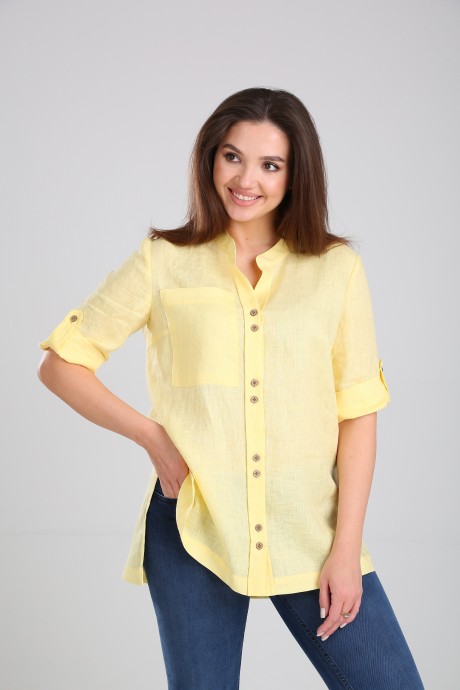 Блузка MALI 621-064 светло-жёлтый размер 48-62 #3
