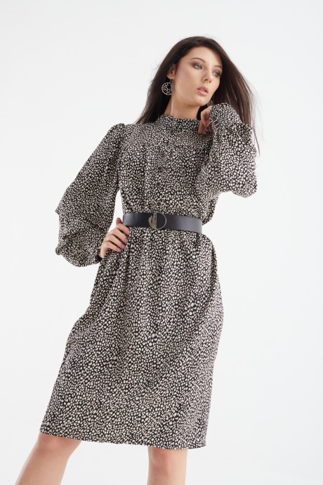 Платье MALI 421-088 леопард размер 46-60 #5