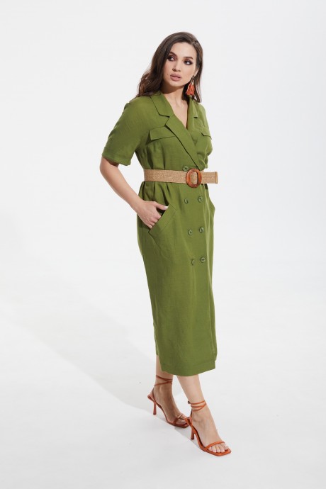Платье MALI 422-024 зеленый размер 48-58 #1