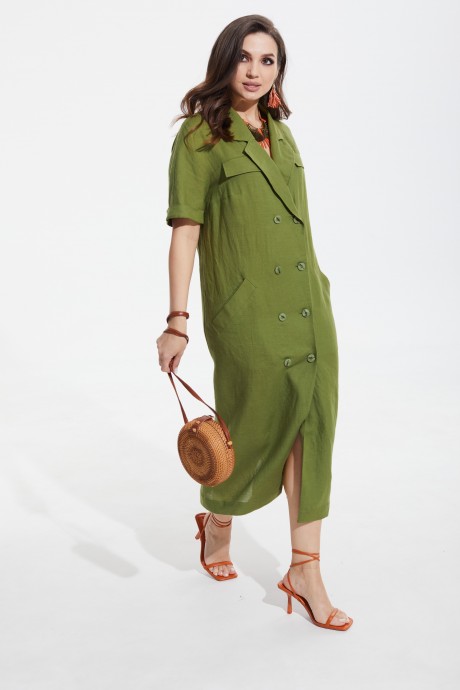 Платье MALI 422-024 зеленый размер 48-58 #3