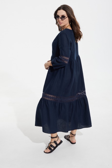 Платье MALI 422-026 синий размер 48-58 #5