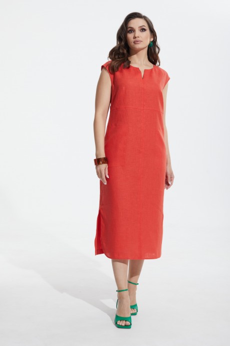 Платье MALI 422-044 оранжевый размер 48-56 #1