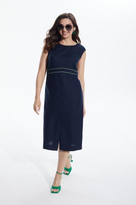 Платье MALI 422-008 синий размер 46-56 #1