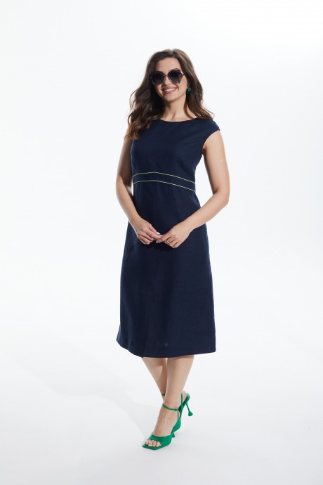 Платье MALI 422-008 синий размер 46-56 #4