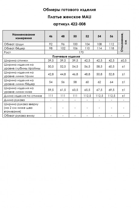 Платье MALI 422-008 синий размер 46-56 #9